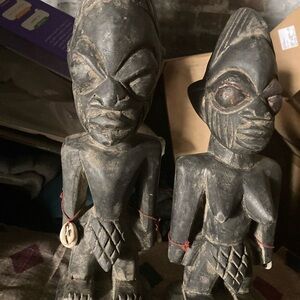 Artisan Ebony Tribal Sculptures